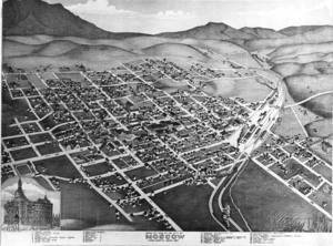 Image of Bird's eye view of Moscow circa 1897 [01]