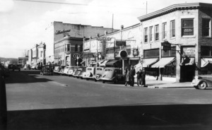 Image of Looking north at the east side of Main Street from Third Street