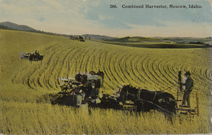 Image of Combined harvester, Moscow, Idaho.