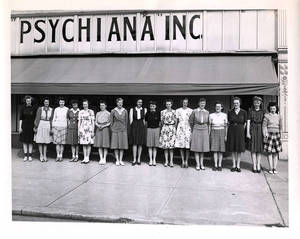 Image of Photograph of clerical and bookkeeping staff from the branch mailing department.